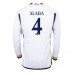 Real Madrid David Alaba #4 Voetbalkleding Thuisshirt 2023-24 Lange Mouwen